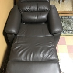 NITORI ニトリ 1人用電動本革リクライニングソファ 1人掛...