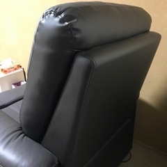 NITORI ニトリ 1人用電動本革リクライニングソファ 1人掛け用ソファー 電動リクライニング フットレスト Nビリーバ 本革 レザーの画像