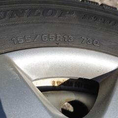 冬タイヤホイールセット 1本 155/65R13の画像