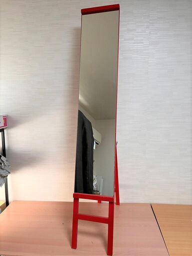 全身鏡 姿見 レッド 直接引き取り歓迎