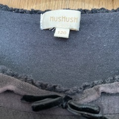 美品　120  HUSHUSH ベロアワンピースの画像