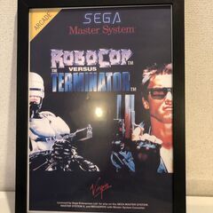 A４サイズ　ポスタープリント（額付き）　SEGA ロボコップ対タ...