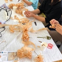 かんなくず フラワーアート 教室の画像