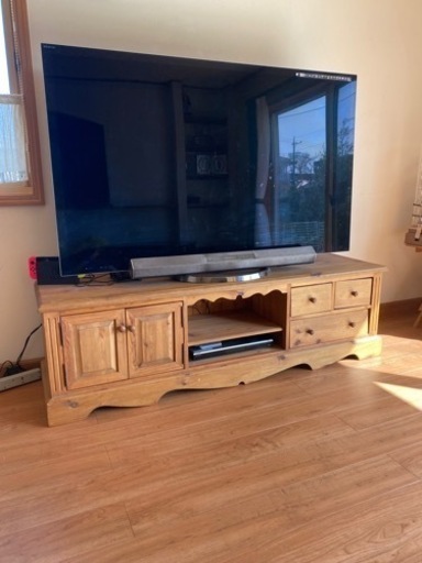無垢木のテレビ台