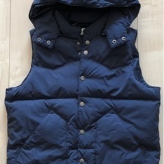 【受付中】【新品未使用】AZUL ダウンベスト 紺 ネイビー アズール moussy マウジーの画像