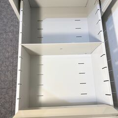 【引渡済】【美品】ファイリングキャビネット 2段 A4 鍵付き ラッチ付 オールロック式の画像