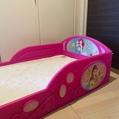 ディズニープリンセスベッド♡デルタ製マットレス付きの画像