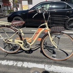 ママチャリ　アイボリーの画像