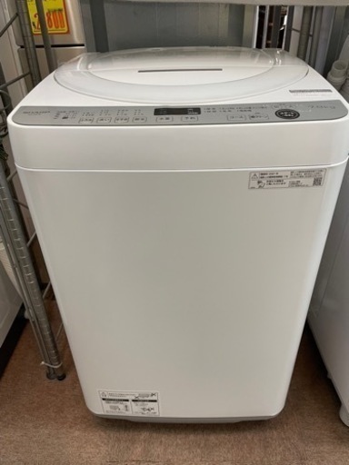 SHARP ES-GE7E-W 全自動洗濯機 7.0kg 2021年製