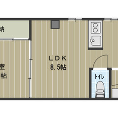 初期費用0円（家主負担）✨オートロック、新規リフォーム済、月々の...