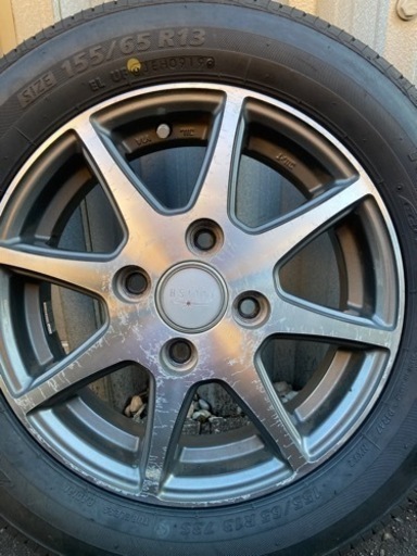 取引中　夏タイヤ　155/65R13 ホイール付4本セット