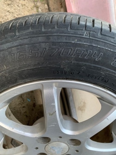 【値下】夏用タイヤホイールセット×4本　165/70/R14 アクア　ソリオ　Kei等に