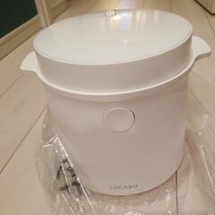 最終価格　美品　糖質カット炊飯器　LOCABO JM-C20E-B/W 1度使用　説明書あり/箱なしの画像