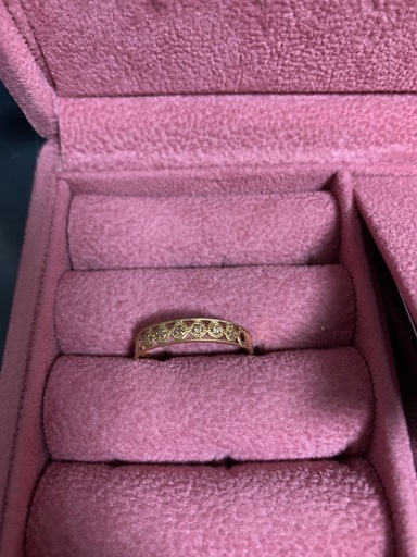 K18YG メレダイヤデザインリング