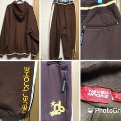 ★お値下げしました！★ビッグシルエット 裏起毛 セットアップ パーカーの画像