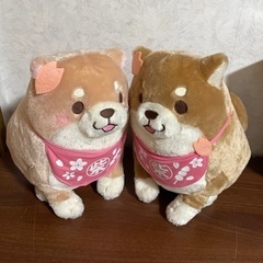 中堅もちしば　お花見BIGぬいぐるみ　さくら・もなか
