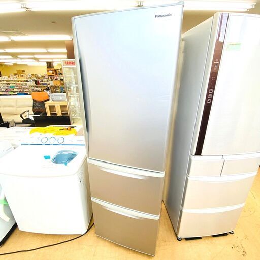 【店頭お持ち帰り特別価格】パナソニック/Panasonic 冷蔵庫 NR-C37AM-S 2013年製 365L キッチン家電