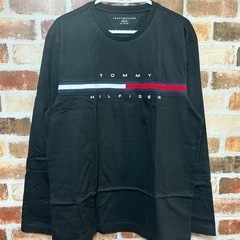 ユニセックスTOMMY HILFIGERトミーヒルフィガー 刺繍 ロングTシャツ XLの画像