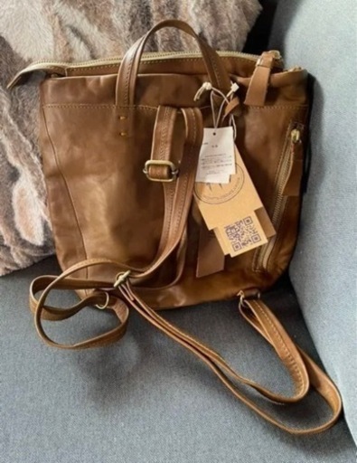 新品未使用　ihomi 牛革　リュックサック　ハンドバッグ