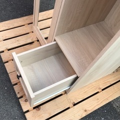 収納付きハンガーラックの画像