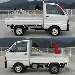⭐️コミコミ価格⭐️★エアコン付き★パワステ付き★切り替え式4WD★5速MT★MITSUBISHI ミニキャブトラック★の画像