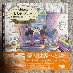 大人ディズニー素敵な塗り絵レッスン 2点セット 【美品】