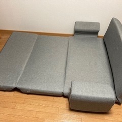 【契約済】2021年アマゾンで購入 ソファーベットコリコ2人掛けタスクグレーの画像