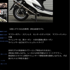 シグナス4型　ベリアルマフラーの画像