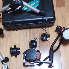 NIKONOS－V ニコノスV ワイドレンズ15㎜、20ｍｍ、ストロボ、アーム、ファインダー、ケース、特注アーム付きの画像