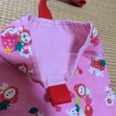 【幼稚園セット】絵本袋、上履き入れ、ハンドメイド中古品の画像