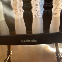 カリモク　ダイニングチェア　2脚の画像
