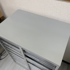 引き出し割れあり ナカバヤシ アバンテ レターケース フロアケース B4 深型 2列の画像
