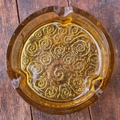 ガラス 灰皿 17.5cm