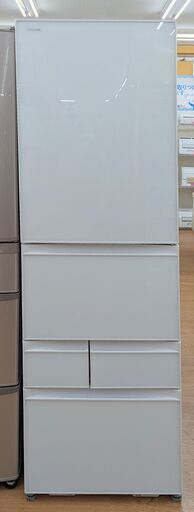 ☆ジモティー割引有り☆TOSHIBA 5ドア冷蔵庫 411L GR-P41GXV 2019年製 中古品