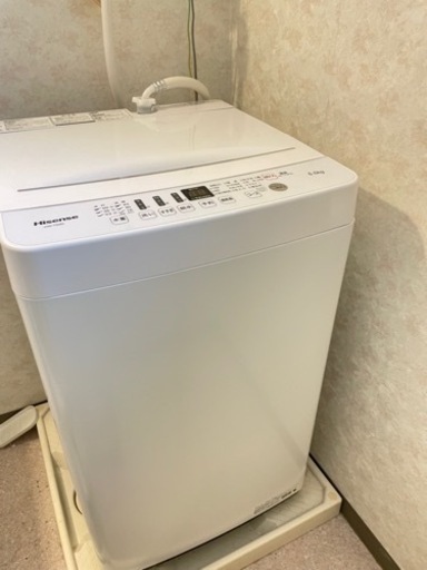 [本日中]自動洗濯機  Hisense HW-T55Dホワイト [洗濯5 .5kg/乾燥機能無 / 上開き]