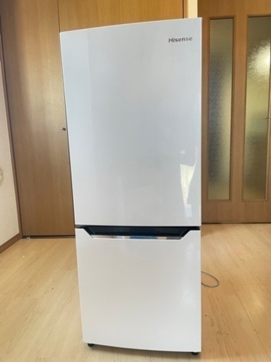 [本日中]冷蔵庫　Hisense HR-D15C パールホワイト [2ドア 右開きタイプ/150L]