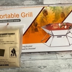 新品⭐️ラスト1点‼️BBQコンロ＆焚き火シート 2点セット キ...
