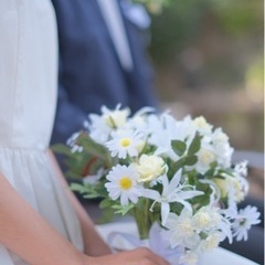 ウェディングフォトに★造花ブーケ&ブートニアの画像