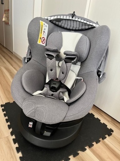 美品　エールベベ　ISOFIX固定 クルット5i プレミアム ブラックラテ 0か月~