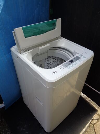 世田谷区近辺配送可能　美品　簡易乾燥機能付き洗濯機　5.0kg　ホワイト　AQW-S502 | AQUA（アクア）2014年製　縦式全自動洗濯機
