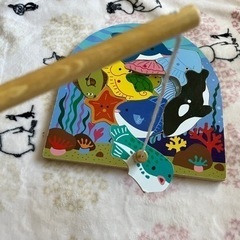 (取引中)木のおもちゃ　パズル　釣りの画像