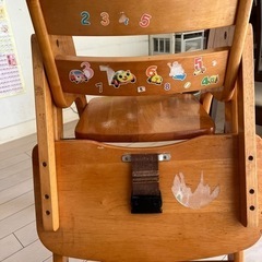 ベビーチア ハイチア 赤ちゃん椅子 カトージ 木製 中古の画像