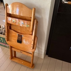 ベビーチア ハイチア 赤ちゃん椅子 カトージ 木製 中古の画像
