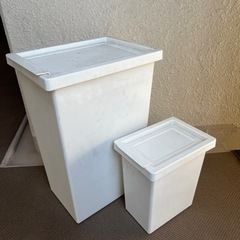 ゴミ箱 ダストボックス 白 2個セット