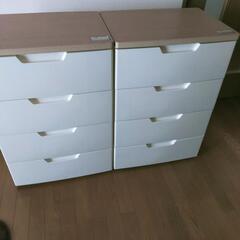 プラスチック製チェスト4段　２個セットの画像