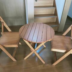 ガーデンテーブルセットの画像