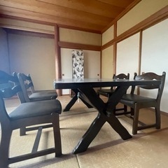 カリモク　ダイニングセット