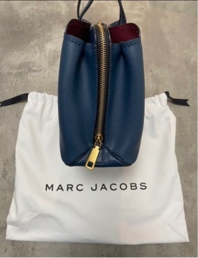 【美品・値下げ可】MARC JACOBS マークジェイコブス　2wayレザーバッグ　ブルー　定価59800円