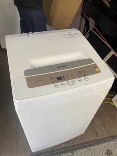 5KM以内配送無料5KG アイリスオーヤマ 洗濯機  全自動 風乾燥 お急ぎコース ステンレス槽 ゴールド IAW-T502EN