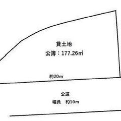★貸土地★   貝塚市石才　 53坪　#資材置き場　＃トラック駐...